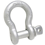 Baron 193LR-1/4 Anchor Shackle, 1/4 in Trade, 0.5 ton Working Load, Steel, Galvanized
