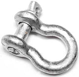 Baron 193LR-5/16 Anchor Shackle, 5/16 in Trade, 0.75 ton Working Load, Steel, Hot-Dipped Galvanized