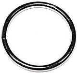 Baron 2-2-1/2 Round Weld Ring, 300 lb Working Load, 2-1/2 in Dia Ring, #2 Chain, Steel, Zinc