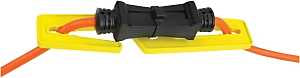 PowerZone ORCACDL01 Cord Lock, 7.55 in L, 6.55 in W, Plastic, Black/Yellow