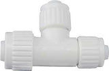 Flair-It PEXLOCK 16824 Reducing Tube Tee, 3/4 x 1/2 in, Compression, PEX-A, PEX-B, PVC, 200 psi Pressure