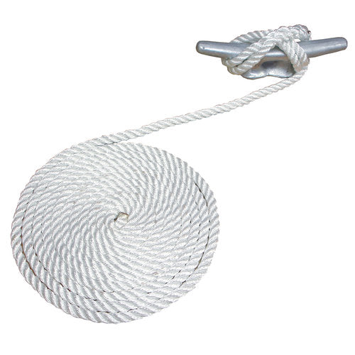 3/8X10  DOCK LINE WHITE T