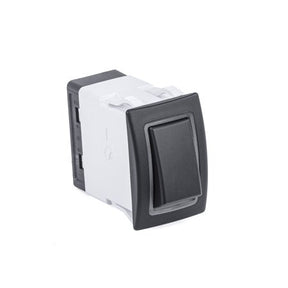 Sierra RK40660B Rocker Switch w/Halo LED Light, ON - ON, DPST, Blue