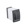Sierra RK40630B Rocker Switch w/Halo LED Light, ON - ON, SPST, Blue