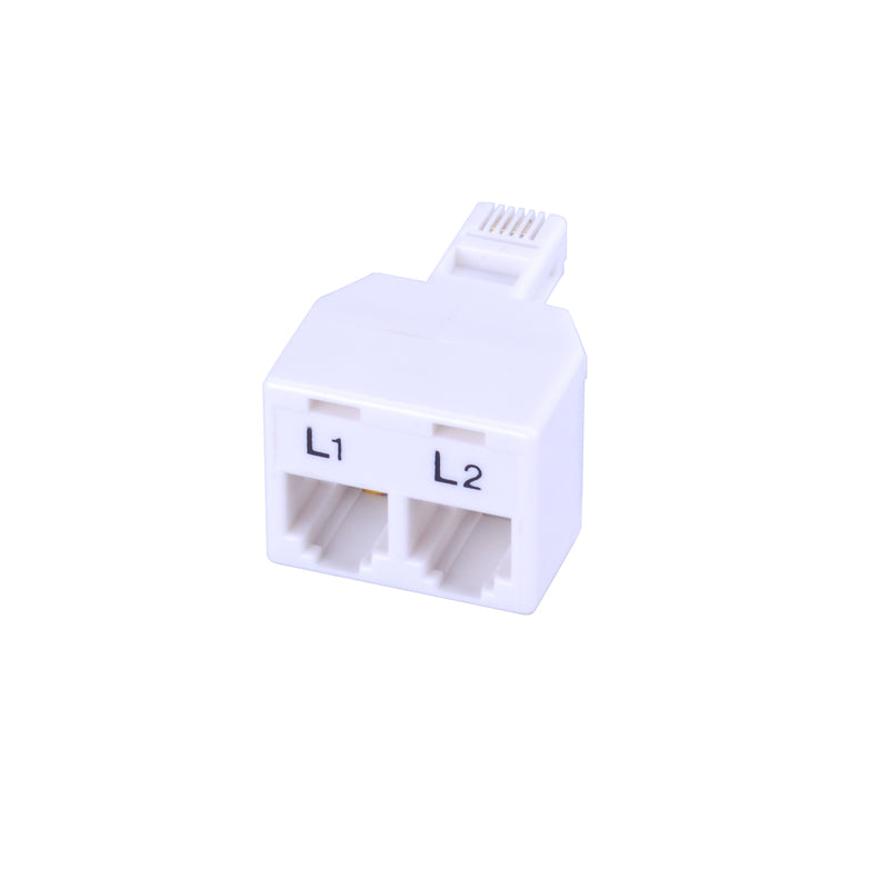 Monster Just Hook It Up 0 ft. L White 2-Way In Line Coupler