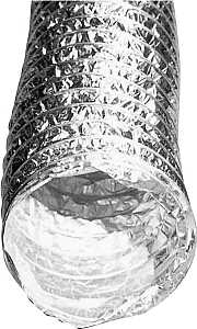 Builder's Best 110224 Foil Duct, 8 ft L, Class 1 Pressure Class, Aluminum/Polyester