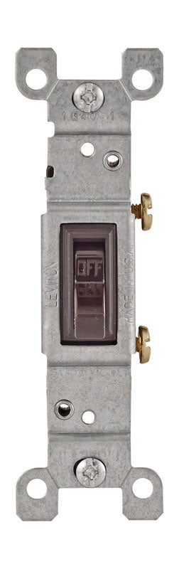 Leviton 15 amps Toggle Switch Brown 1 pk, Pack of 10