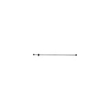 Taylor 11992 Super Support Pole w/Canvas Snap, Grommet Tip & Plain End Cap, 36"-64"