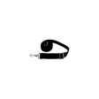 Taylor 11993 Adjustable Tie-Down Strap 6' Long With Stainless Steel Ring on One End and Snap on Other - Black, 2/pk