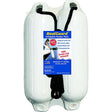 Taylor 2Pk Boatguard Fenders W/Fender Line, White, 5″ x 18″