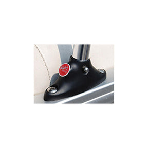 Taylor 3/4″ Anodized Aluminum Pontoon Flag Pole 30″ With Black Nylon Mount and U.S. Flag 16″ x 24″