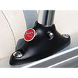 Taylor 3/4″ Anodized Aluminum Pontoon Flag Pole 24″ With Black Nylon Mount and U.S. Flag 12″ x 18″