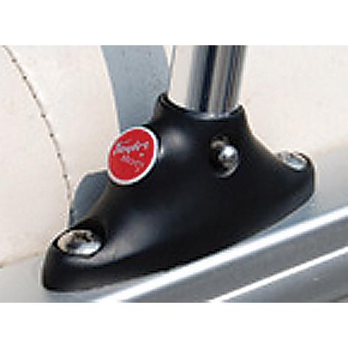 Taylor 3/4″ Anodized Aluminum Pontoon Flag Pole 24″ With Black Nylon Mount and U.S. Flag 12″ x 18″