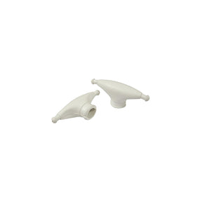 Taylor Rubber Spreader Boots - White (Sold in Pairs)