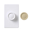 Lutron 5 amps Single Pole Rotary Fan Control Ivory, White 1 pk
