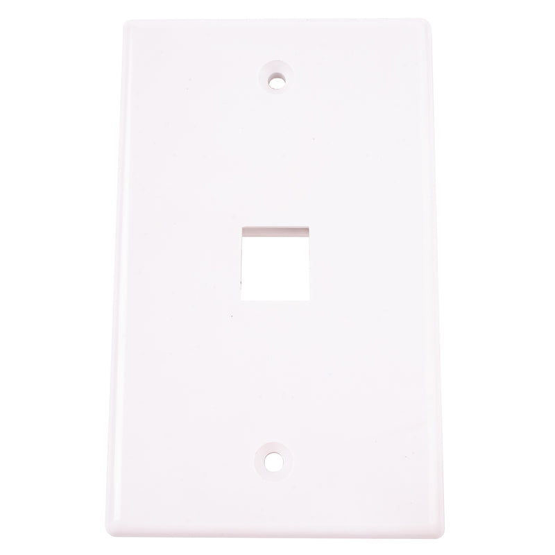 Monster Just Hook It Up White 1 gang Plastic Keystone Wall Plate 1 pk
