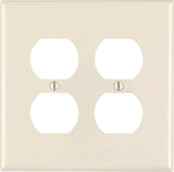 Leviton Midway Almond 2 gang Nylon Duplex Wall Plate 1 pk