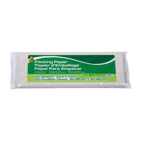 Duck 1139951 Packing Paper, 24 in L, 24 in W, White
