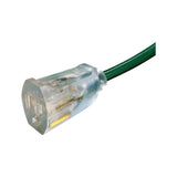 Ace Outdoor 25 ft. L Green Triple Outlet Cord 14/3 STW