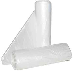 ALUF Plastics Hi-Lene Series HCR-404816C Anti-Microbial Coreless Can Liner, 45 gal, HDPE, Clear
