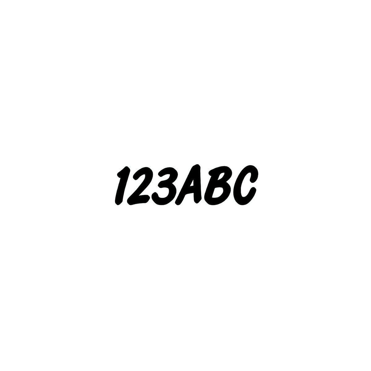 Hardline Series 400 Registration Kit, Smooth Cursive Font With Left to Right Color Gradation (Includes 4 Sets of 3″ A-Z, 0-9)