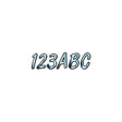 Hardline Series 400 Registration Kit, Smooth Cursive Font With Left to Right Color Gradation (Includes 4 Sets of 3″ A-Z, 0-9)