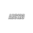 Hardline Series 800 Registration Kit, Block Style Solid Body With Bevel Effect, Contrasting Outline (Includes 4 Sets of 3″ A-Z, 0-9)