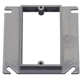 Cantex EZ Box New and Old Work Square PVC 1 gang Box Extension Gray