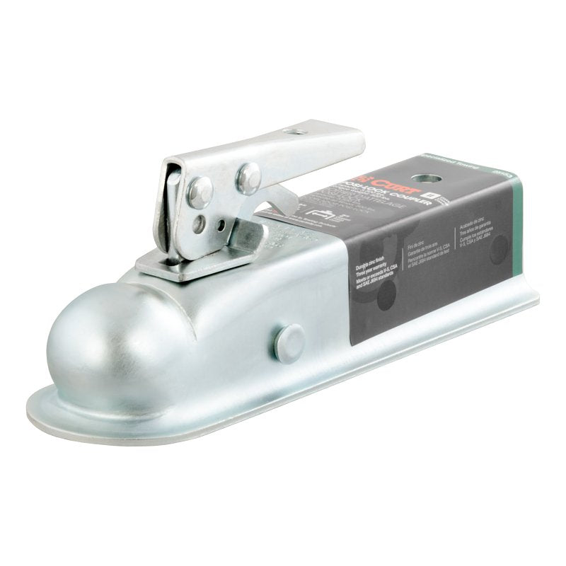 Curt 25153 Trailer Coupler, 3500 lb, 2 in Ball, Steel