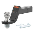 Curt 45856 Loaded Ball Mount, Cat Class 3, 1-Hole, 2 in, 2 in Dia Hitch Ball, Carbon Steel, Powder-Coated