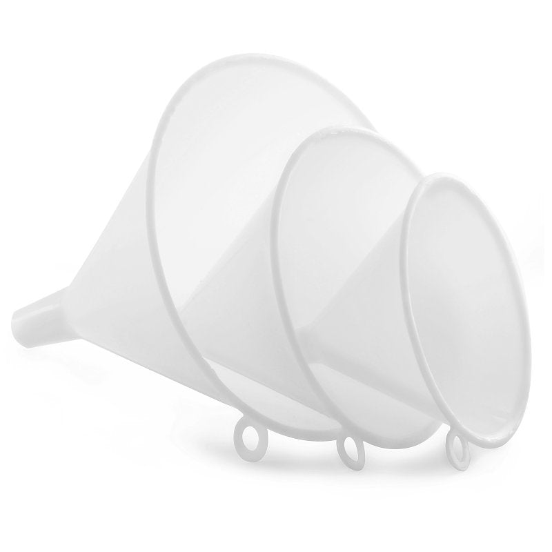 Norpro 243 Funnel Set, Plastic, White