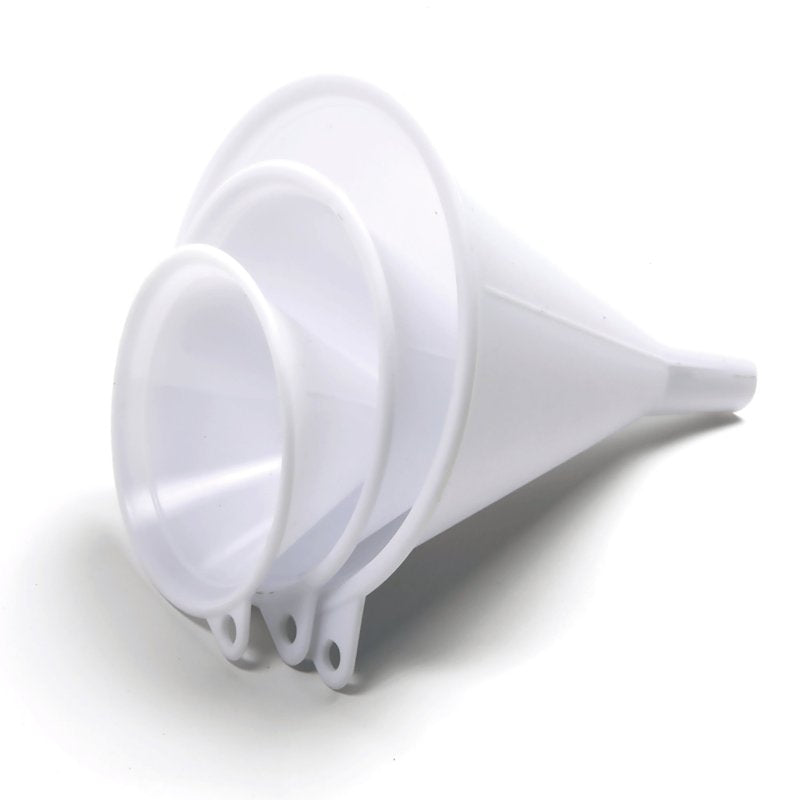 Norpro 243 Funnel Set, Plastic, White