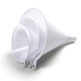 Norpro 243 Funnel Set, Plastic, White