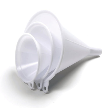 Norpro 243 Funnel Set, Plastic, White