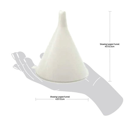 Norpro 243 Funnel Set, Plastic, White