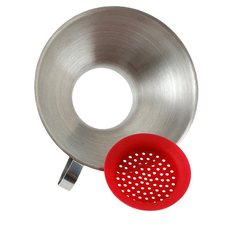Norpro 241 Wide Mouth Funnel, 5-1/2 in Dia, Stainless Steel