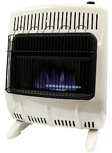 Mr. Heater MHVFDF20BFT Series Vent-Free Blue Flame Heater, 700 sq-ft Heating Area, 20 lb Fuel Tank, 20,000 Btu