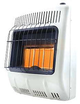Mr. Heater MHVFDF20RTT Vent-Free Radiant Dual Fuel Heater, 23-1/2 in W, 27 in H, 20,000 Btu/hr Heating, White