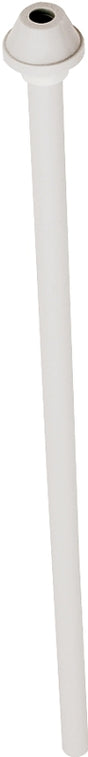 Plumb Pak PP70-4 Toilet Supply Tube, 3/8 in Inlet, Compression Inlet, 7/8 in Outlet, Ballcock Outlet, 12 in L