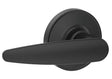 Schlage J Series J10 DOV 622 Passage Lever, Mechanical Lock, Matte Black, Metal, Residential, 3 Grade, ADA Compliant