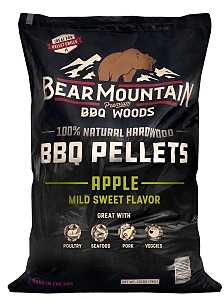 Bear Mountain FK12 Series BBQ Pellet, Apple, 20 in L, Hardwood, 20 lb Bag
