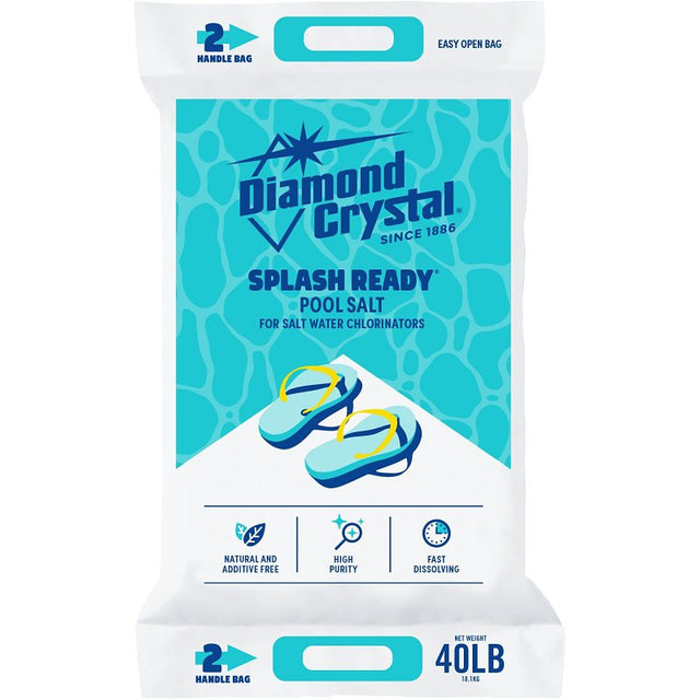 POOL SALT CRYSTAL 40LB, Pack of 63