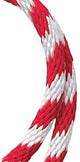 Baron 54024 Rope, 3/8 in Dia, 140 ft L, 139 lb Working Load, Polypropylene, Red/White