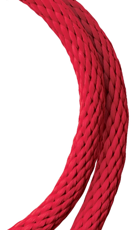 Baron 54029 Rope, 5/8 in Dia, 140 ft L, 325 lb Working Load, Polypropylene, Red