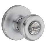 Kwikset 300T 26D 6AL RCS Privacy Lockset, Tylo Design, Knob Handle, Satin Chrome, Metal, ADA Compliant, Universal Hand