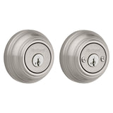 Kwikset 99850-074 Deadbolt, 1 Grade, Metal, Satin Nickel, 2-3/8 to 2-3/4 in Backset, K4, KW1 Keyway