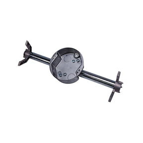 Southwire 54151-CFOW Ceiling Fan Box, 4 in W, 1-1/2 in D, 4 in H, 4-Knockout, Steel, Galvanized