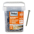 Teks 21394 Self-Drilling Screw with Wing, #12 Thread, 2-3/4 in L, Flat Head, Star Drive, Drill Point, Steel, Zinc, 200