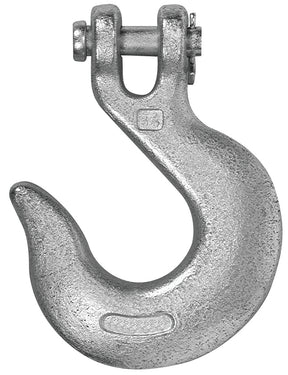 Campbell T9401824 Clevis Slip Hook, 1/2 in, 9200 lb Working Load, 43 Grade, Steel, Zinc-Plated