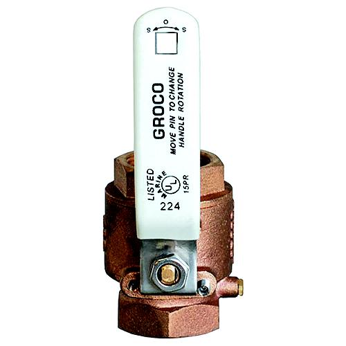 Groco IBV2500 Bronze Full-Flow In-Line Ball Valve